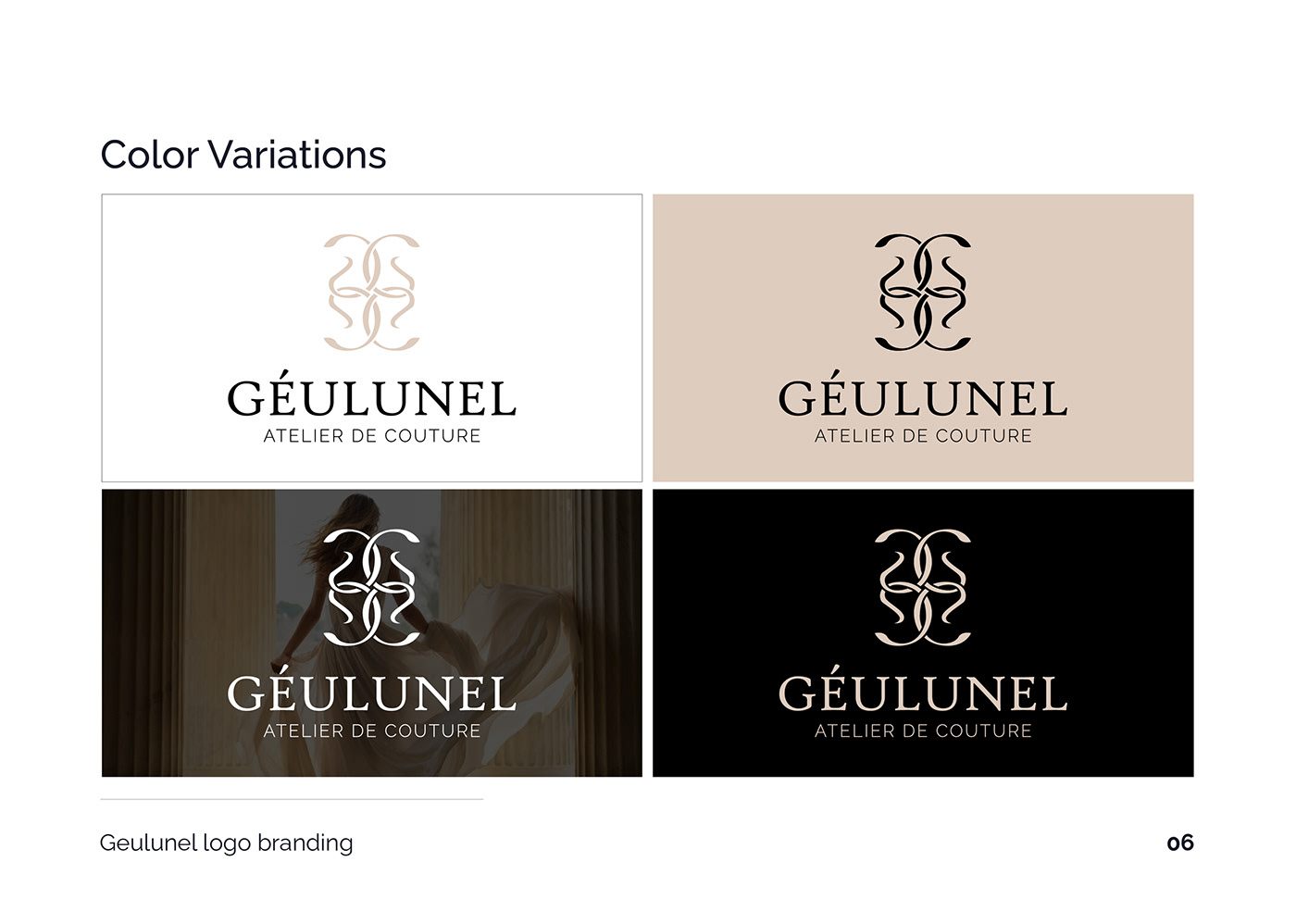 Géulunel logo colour variations
